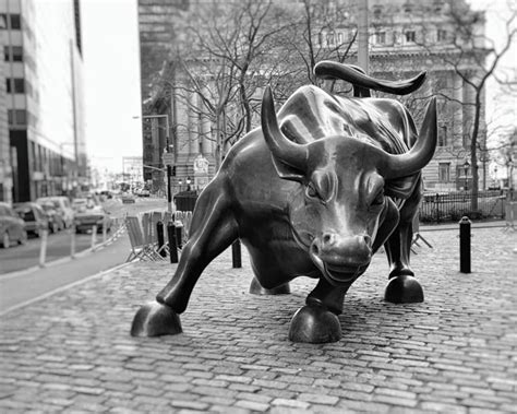 Wall Street Bull New York Bull Statue Charging Bull Black - Etsy