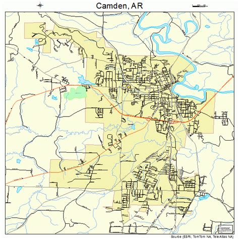 Camden Arkansas Street Map 0510720