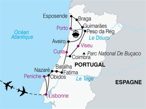 Nazaré carte du Portugal » Voyage - Carte - Plan