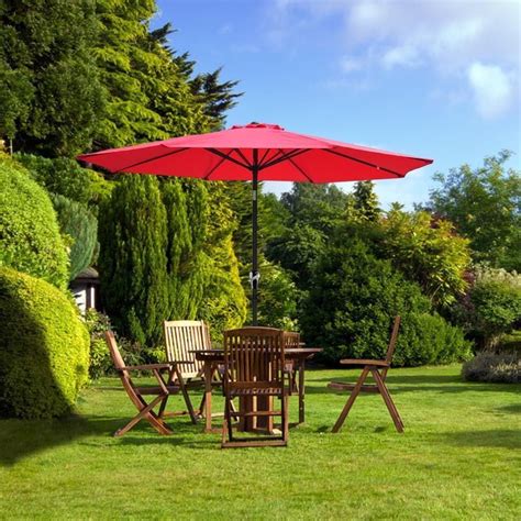 Patio Umbrellas Clearance! SveBake 2.7M Hand-cranking Style Waterproof ...