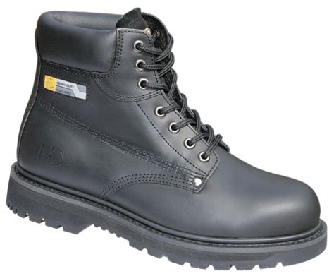 Heavy Duty Black Leather Boot Goodyear Welt SBP/SRA HD22-P – CJ Safety ...