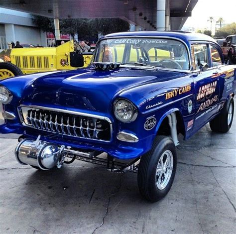 '55 Chevy Gasser with Corvette grille teeth! … | Classic cars muscle ...