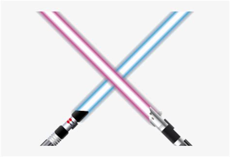 Laser Clipart Jedi Lightsaber - Star Wars Lightsabers Crossing PNG ...