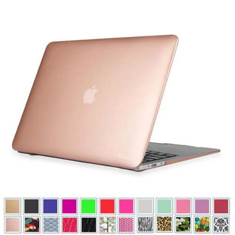 Fintie MacBook Air 13.3" Case (A1466 / A1369) - Snap On Hard Shell Protective Cover, Rose Gold ...