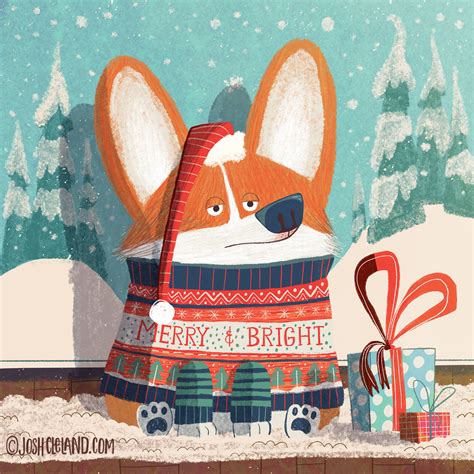 Dogs in Christmas sweaters on Behance