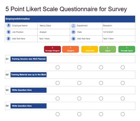 5 Point Likert Scale | EdrawMax Template