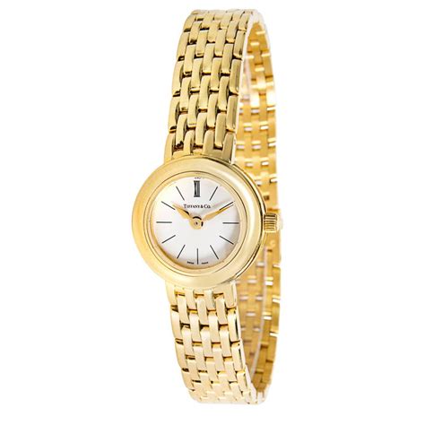 Tiffany and Co. Portfolio Women's Watch in Yellow Gold For Sale at 1stDibs | tiffany portfolio ...