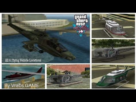 GTA Vice City all 6 Helicopter locations | GTA Vice City- The Hunter & Many more helicopter ...