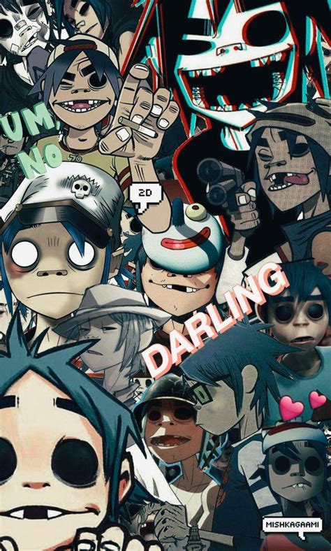 Desktop Wallpaper Gorillaz 2D Wallpaper - canvas-ly