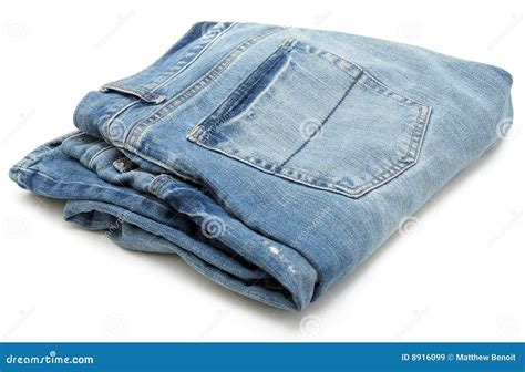 Folded Pair of Jeans stock image. Image of trousers, pair - 8916099