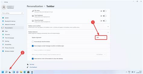 How to move Windows 11 taskbar to the left side