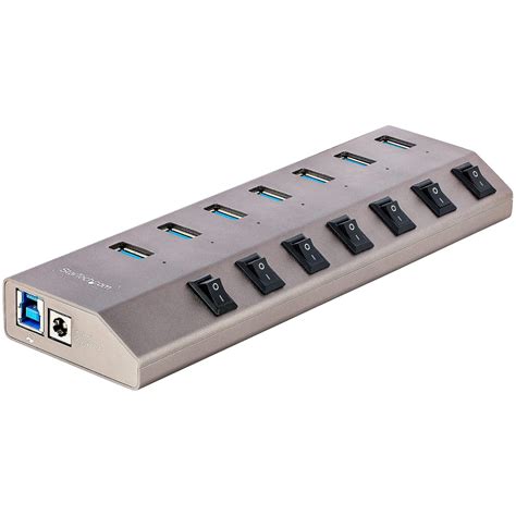 Buy StarTech.com 7-Port Self-Powered USB-C Hub with Individual On/Off ...