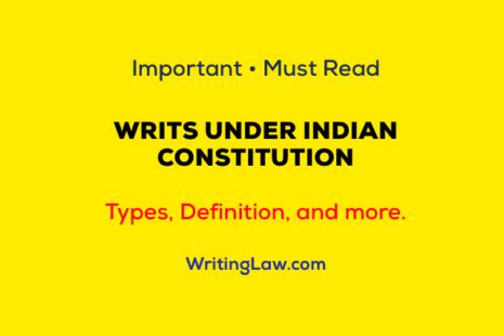 5 Types of Writs Under Indian Constitution - Articles 32 & 226