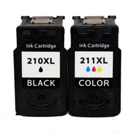 Remanufactured Ink Cartridges For Canon PG 210 XL PG 210XL PG 210 PG210 CL 211XL CL 211 Pixma ...