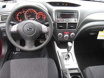 2010 WRX, STI and 2.5GT interior images and photographs