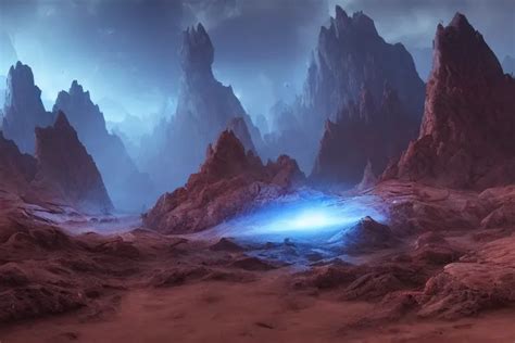 beautiful alien landscape, concept art trending on | Stable Diffusion ...