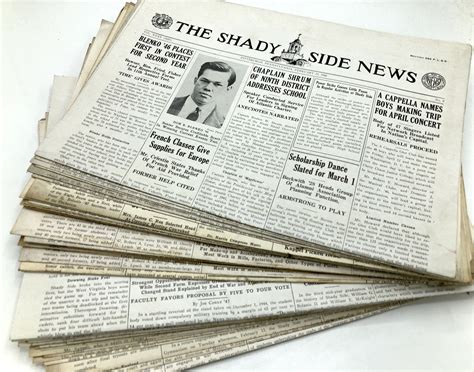 49 issues of The Shady Side News, 1944 4 issues , 1945 27 issues , 1946 18 issues | Pittsburgh ...