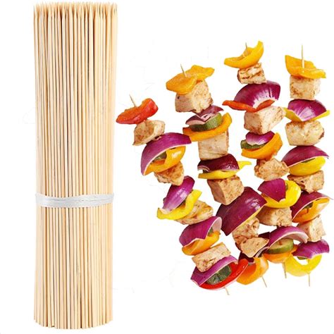 100/200/300/500pcs Barbecue Skewers Bamboo Stick BBQ Meat Prod Long ...