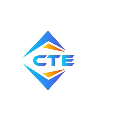 CTE abstract technology logo design on white background. CTE creative ...