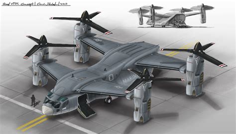 Quad VTOL Concept by Ferain on DeviantArt