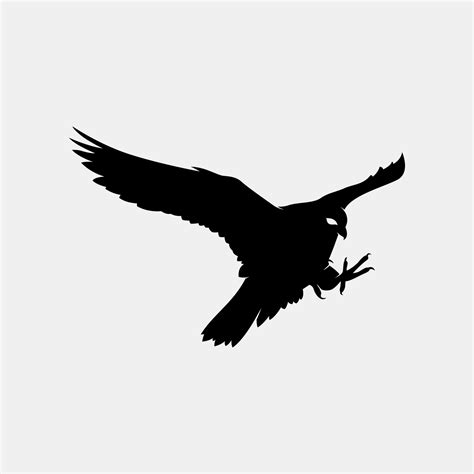 falcon vector silhouette 11542445 Vector Art at Vecteezy