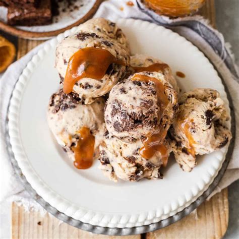 Salted Caramel Brownie Ice Cream | Emma Duckworth Bakes