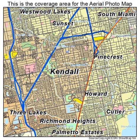 Map Of Kendall Florida | Tourist Map Of English