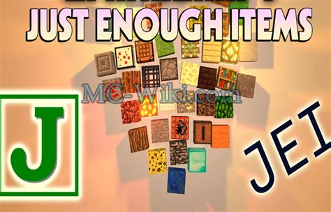 Just Enough Items Mod - Minecraft - MC Wiki