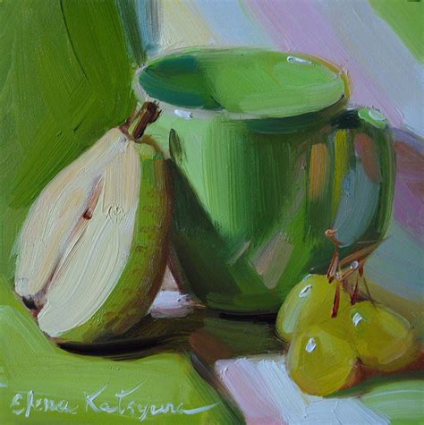 Paintings by Elena Katsyura: July 2012 | Still life art, Painting still life, Fruit painting