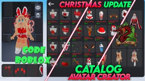 Roblox : Code Catalog Avatar Creator December 2024 - Alucare