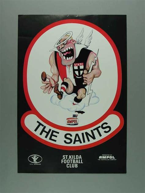 Poster, St Kilda Football Club mascot c1970s - Australian Sports Museum