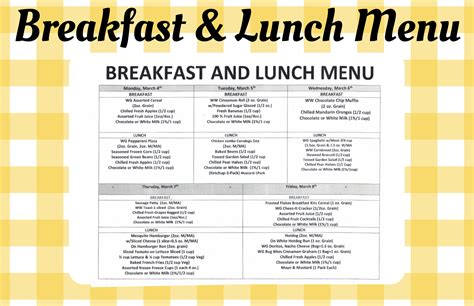 Lunch Menu | Riverside Elementary