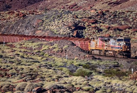 Iron ore train in the Pilbara | Scenery, Western australia, Trip