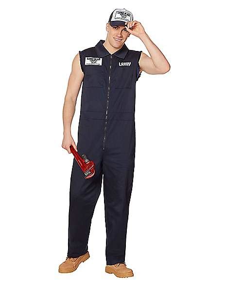 Adult Lube-N-Go Garage Mechanic Jumpsuit - Spirithalloween.com