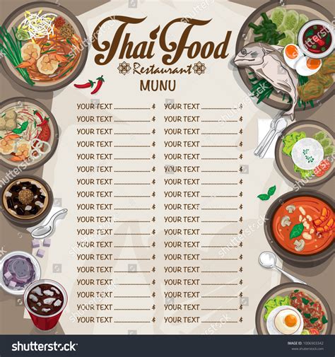 Thai Food Menu Template Photoshoptutorialitaliano Piz - vrogue.co