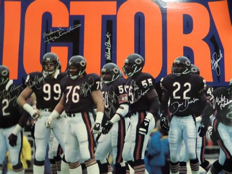 Coach's Corner - 1985 Chicago Bears Defensive Stars multi signed poster!