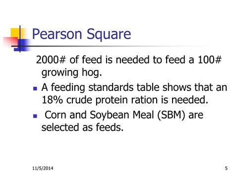 PPT - PEARSON SQUARE Balancing a Ration PowerPoint Presentation, free download - ID:6220462