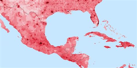 Mexico Population Density Map