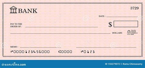 Plantilla De Cheque En Blanco Plantilla De Cheque Bancario Vector | Hot Sex Picture