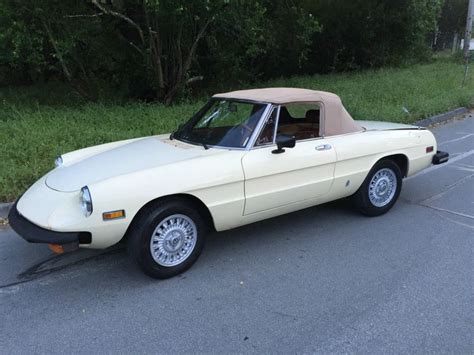 Car brand auctioned:Alfa Romeo Spider Convertible 2-Door 1979 Car model ...