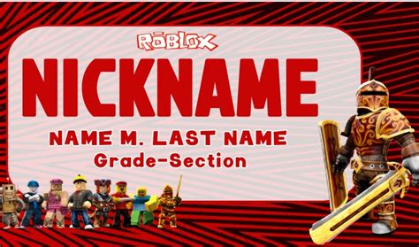 Roblox Cartonize Name Tag Template | PosterMyWall