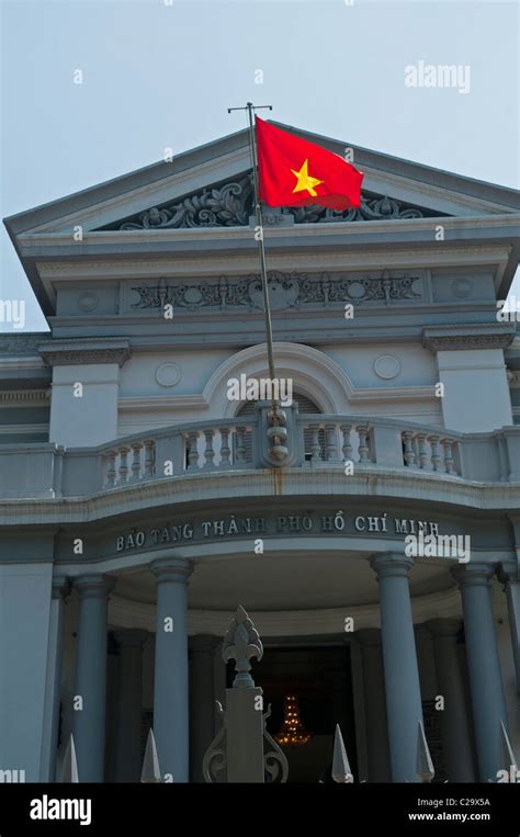 colonial architecture at the Ho Chi Minh Museum in Ho Chi Minh City ...