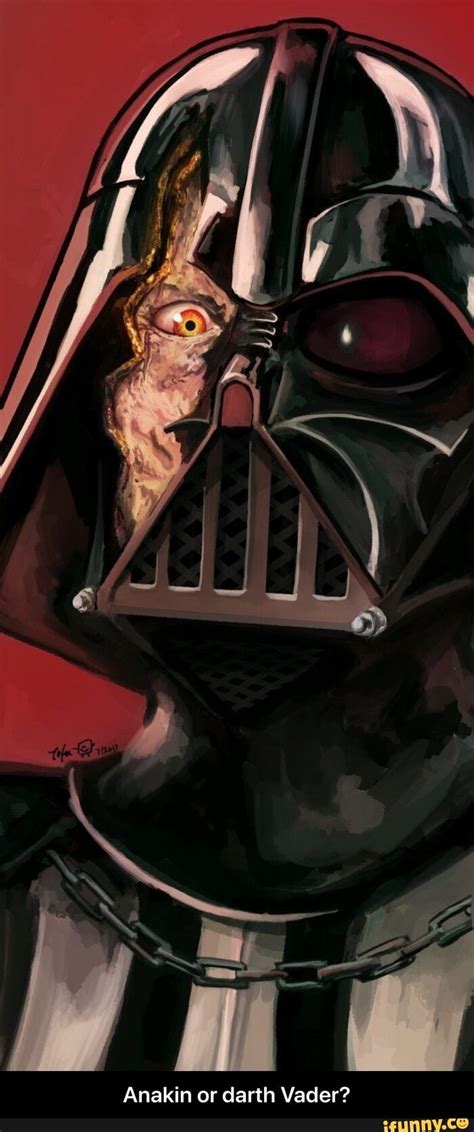 Anakin or darth Vader? - iFunny | Darth vader artwork, Star wars poster, Star wars painting