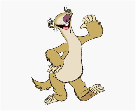 Sid Ice Age Cartoon , Free Transparent Clipart - ClipartKey