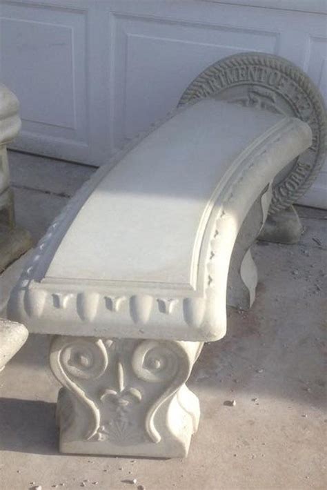 Curved plain bench top | Concrete bench molds, Concrete bench, Curved bench