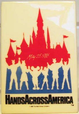 Hands Across America - May 25, 1986 button from our Buttons collection | Disney collectibles and ...