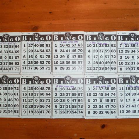 Vintage Bingo Cards - Etsy