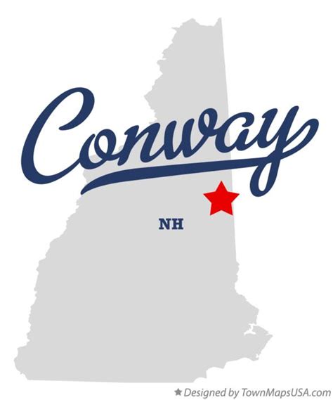 Map of Conway, NH, New Hampshire