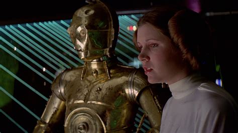 Princess Leia and C-3PO: Iconic HD Wallpaper from A New Hope