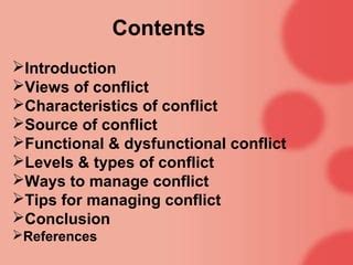 Conflict Management Ppt